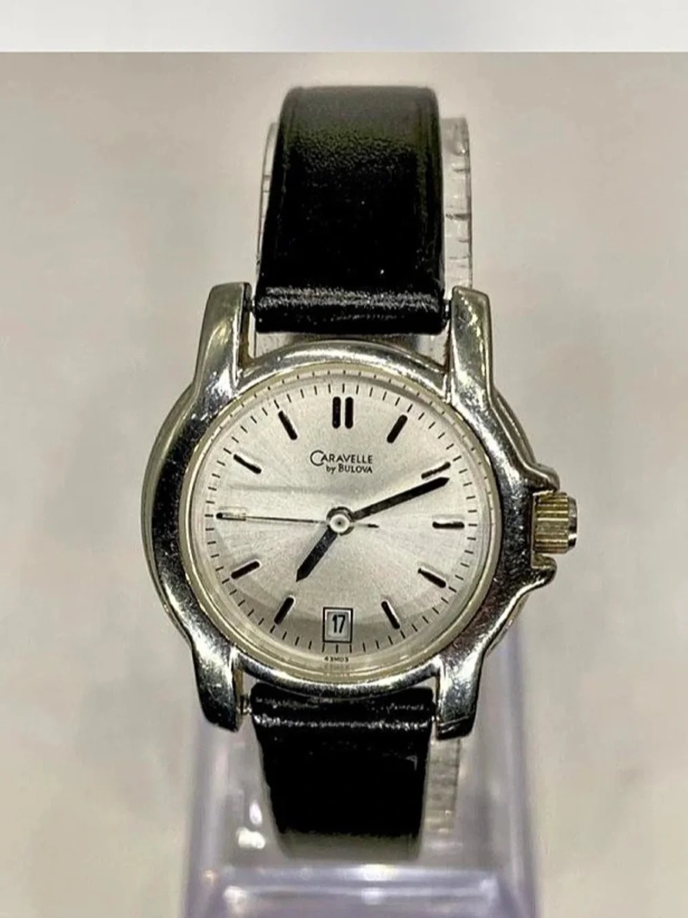 *** Caravelle “ by Bulova Analog Watch Black *^* Silverwear *^*